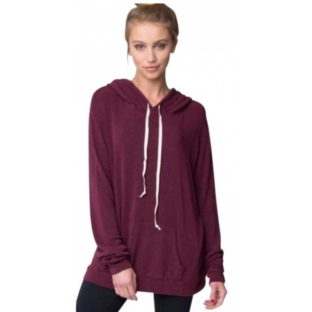 Dark Red‎ Brandy Melville Layla Hoodie